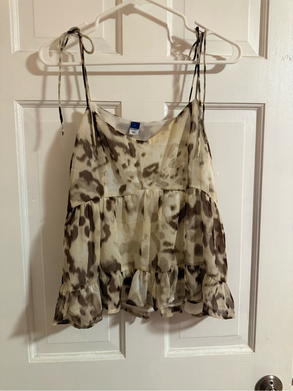 New without Tags Old Navy Animal Print Tiered Cami Tank Top | Women’s Large